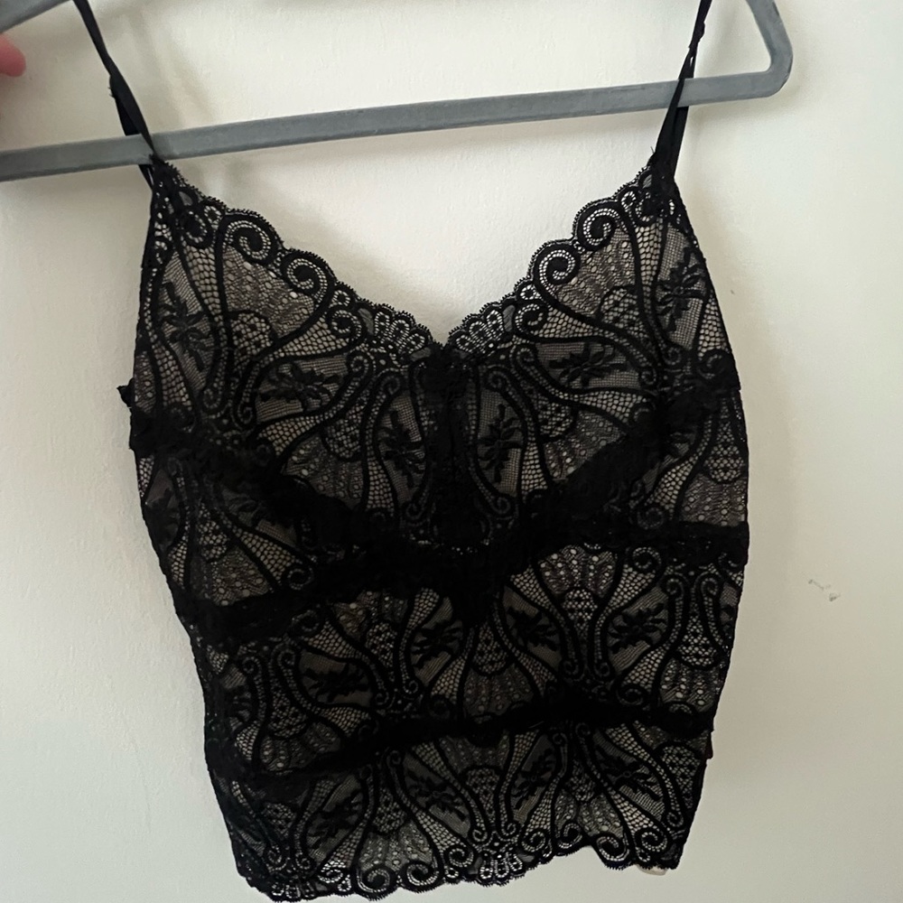 The Limited Black Lace Tank